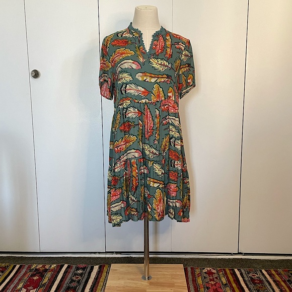 Double D Ranch Colorful Feather Dress - Picture 1 of 8